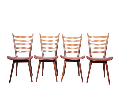 Vintage-Leiterstühle aus Teakholz, 1960er Jahre