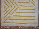 Berberteppich - 293 cm x 199 cm - weiße und gelbe Wolle