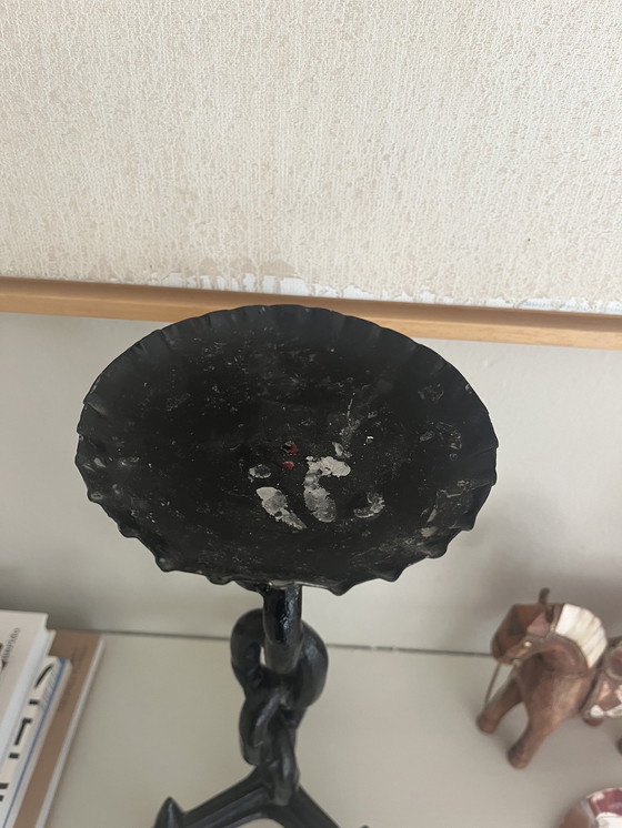 Image 1 of Brutalistischer Kerzenleuchter aus Gusseisen