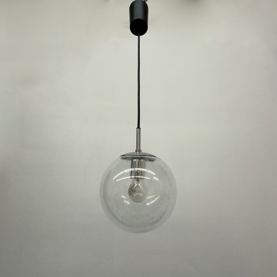 Image 1 of Limburg Glashütte Hängelampe Kugelglas aus den 1970er Jahren