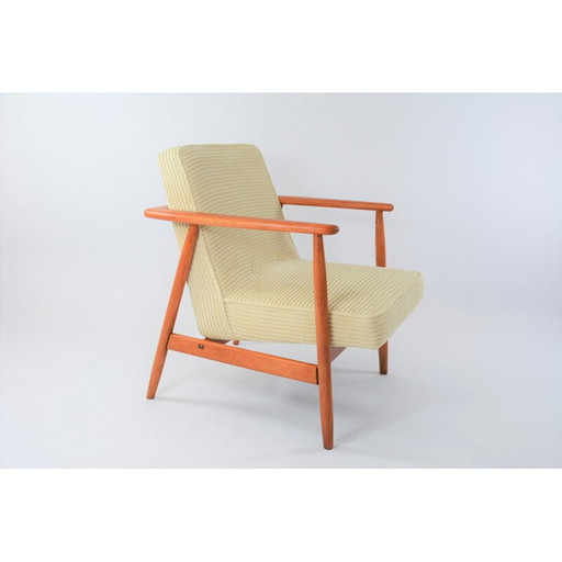 Vintage Sessel Modell Z Elfenbein Kord 1960