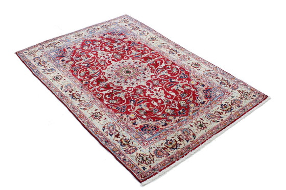 Image 1 of Original Handgeknüpfter Perserteppich Isfahan Fein 165 X 110 Cm Top Zustand