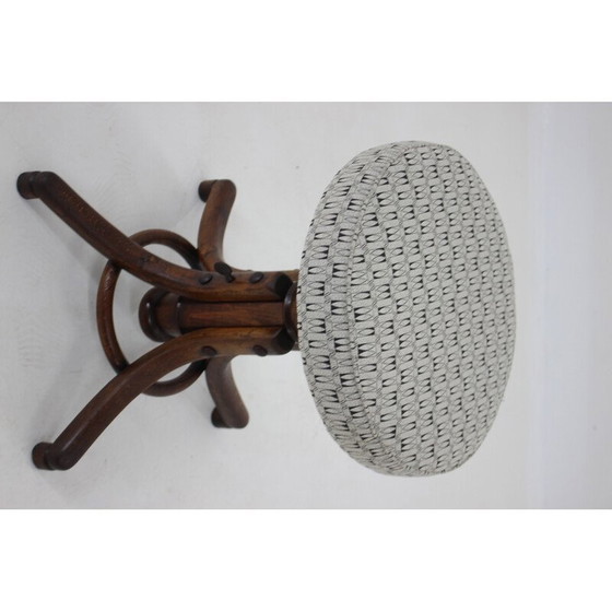 Image 1 of Vintage Klavierhocker aus Bugholz und Buchenholz, Tschechoslowakei 1930er Jahre