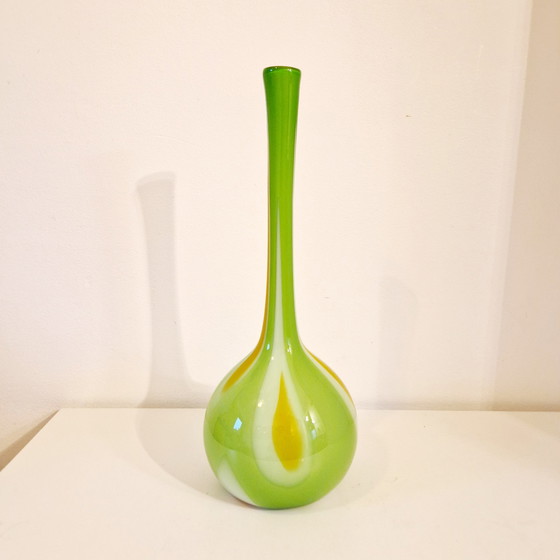 Image 1 of 1970er Vintage-Glasflaschenvase