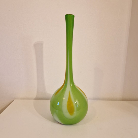 Image 1 of 1970er Vintage-Glasflaschenvase
