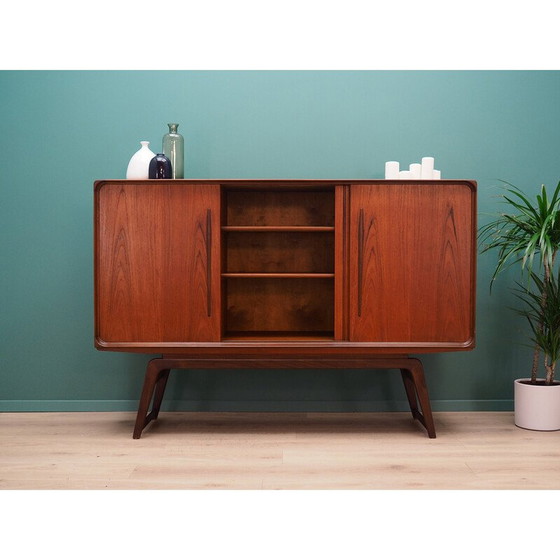 Image 1 of Hochwertiges Sideboard aus Teakholzfurnier, Dänemark 1960