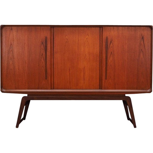 Hochwertiges Sideboard aus Teakholzfurnier, Dänemark 1960