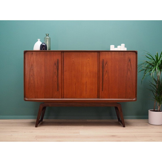 Image 1 of Hochwertiges Sideboard aus Teakholzfurnier, Dänemark 1960