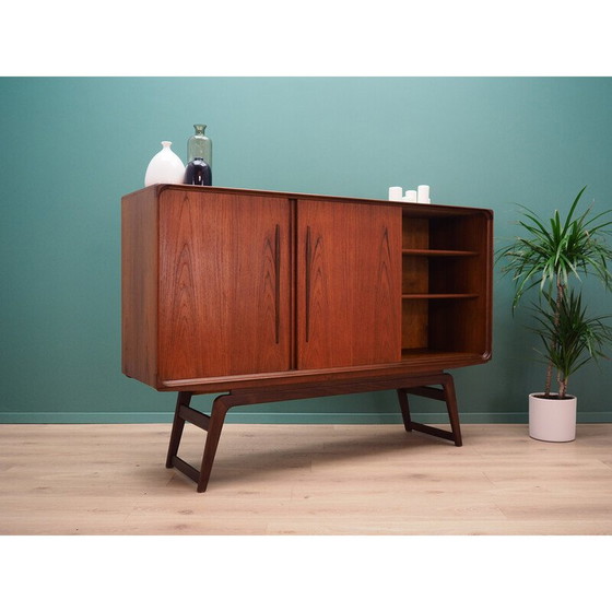 Image 1 of Hochwertiges Sideboard aus Teakholzfurnier, Dänemark 1960