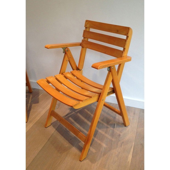 Image 1 of Paar Vintage-Holzsessel für Clairitex, 1970er Jahre