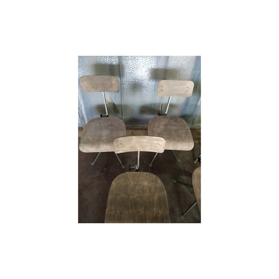 Image 1 of Menge von 5 Vintage Stuhl Odlberg Olson Jean Prouvé Schwedisch 1960