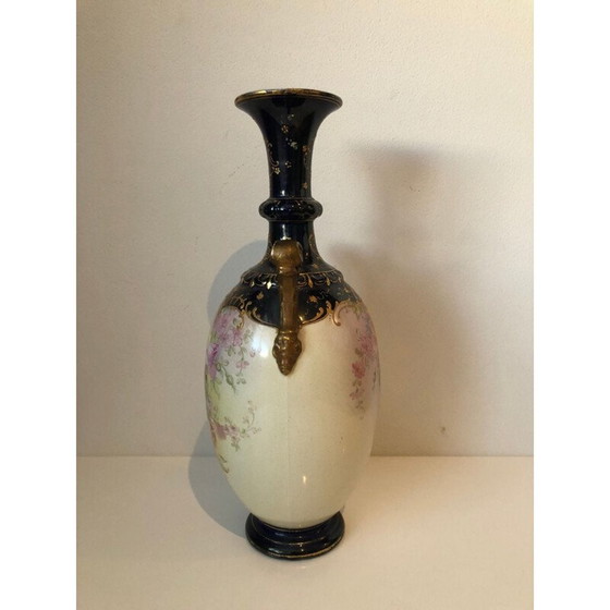 Image 1 of Vintage Porzellanvase mit handgemalten Blumen