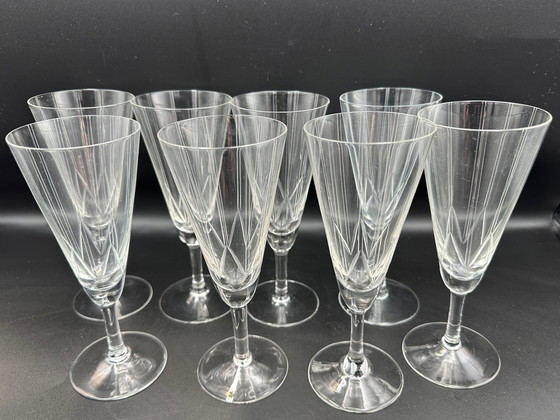 Image 1 of 8 x Sektgläser mundgeblasen VLG Weißwasser