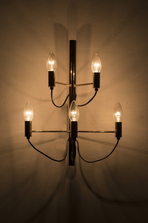 Vintage Wandlampe mit fünf Lichtpunkten