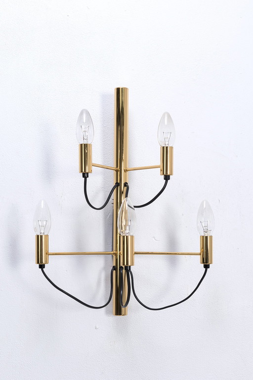 Vintage Wandlampe mit fünf Lichtpunkten