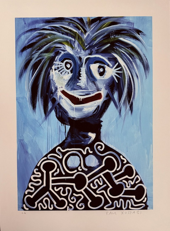 Image 1 of Paul Indrek Kostabi: "Untitles, 2013". Handsigniert und E.A. Version.