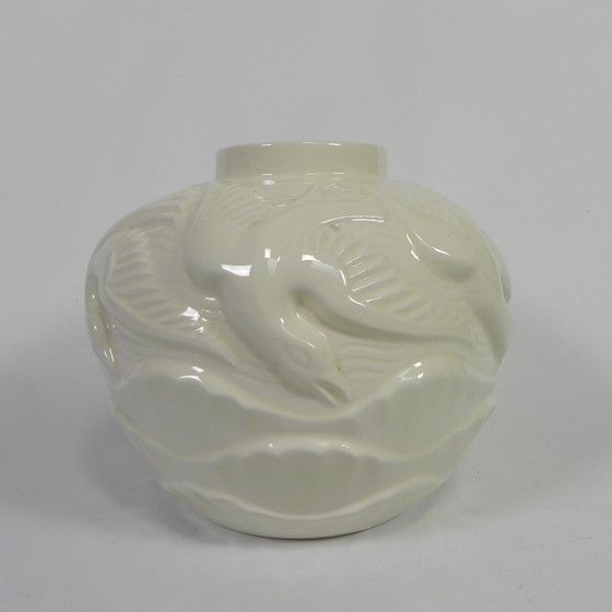 Image 1 of Art Deco Vase Les Mouettes von Charles Catteau, 1930er Jahre