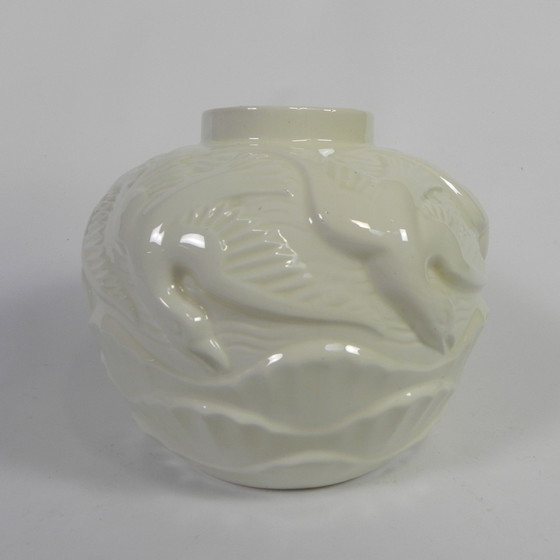 Image 1 of Art Deco Vase Les Mouettes von Charles Catteau, 1930er Jahre