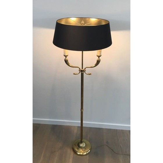 Image 1 of Vintage Stehlampe aus Messing für Maison Jansen, Frankreich