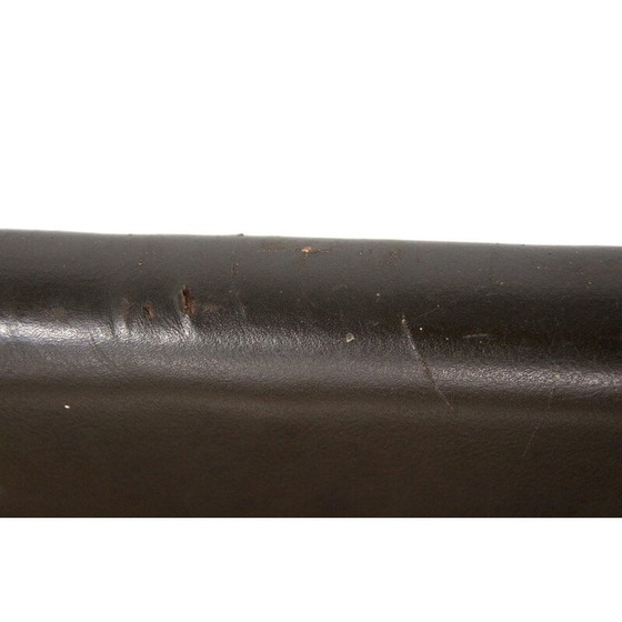 Image 1 of Skandinavisches 2-Sitzer-Ledersofa im Vintage-Stil, Schweden 1950