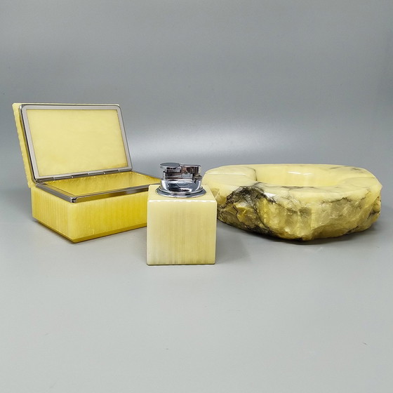 Image 1 of 1960er Jahre Wunderschönes Alabaster-Räucherset von Romano Bianchi