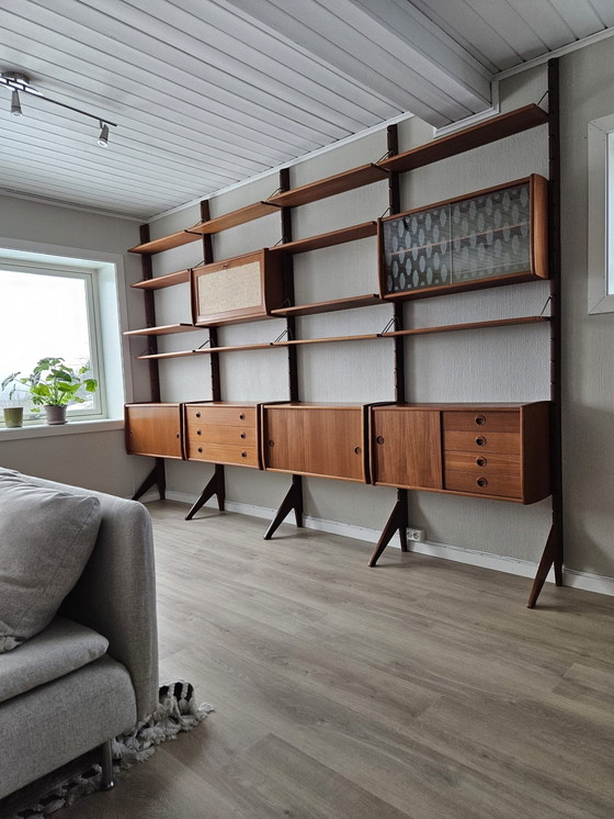 Image 1 of 4 Module Teakholz-Wandschrank von John Texmon & Einar Blindheim für Blindheim Mobelfabrikk