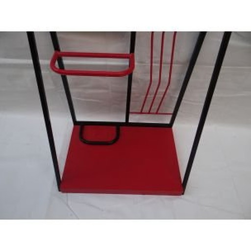 Vintage-Garderobe aus Holz, 1950