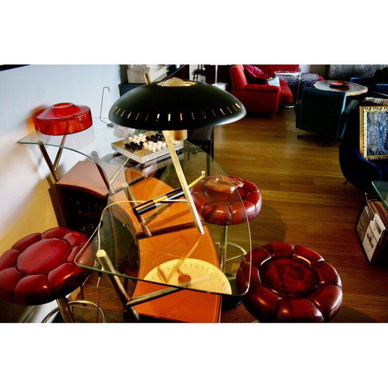 Image 1 of Vintage-Lampe "Z" aus Messing und lackiertem Stahl von Louis Kalff für Philips, 1960