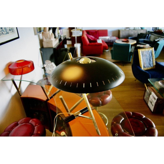 Image 1 of Vintage-Lampe "Z" aus Messing und lackiertem Stahl von Louis Kalff für Philips, 1960