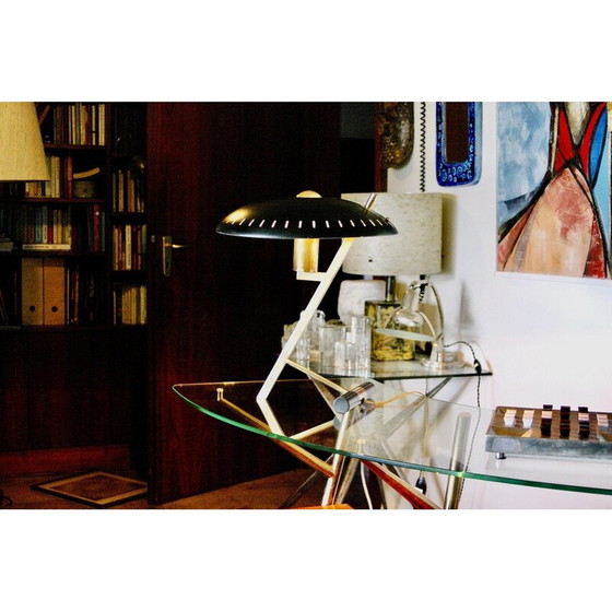 Image 1 of Vintage-Lampe "Z" aus Messing und lackiertem Stahl von Louis Kalff für Philips, 1960