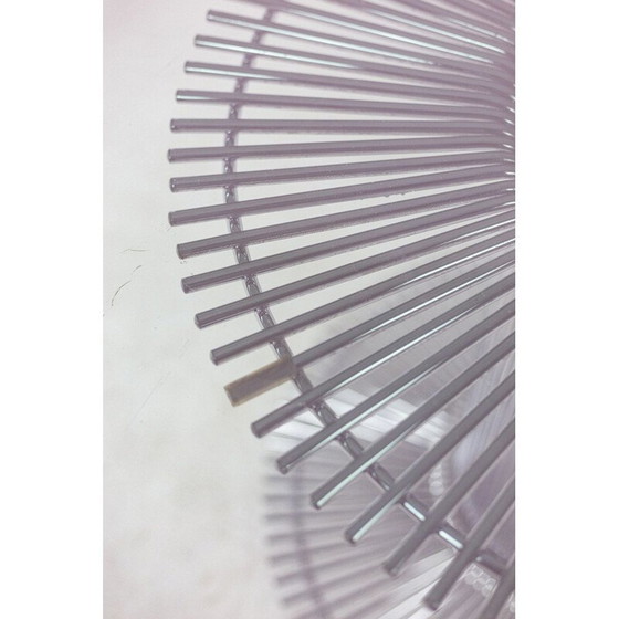 Image 1 of Runder Vintage-Tisch aus verchromtem Metall und Rauchglas von Gastone Rinaldi, 1970