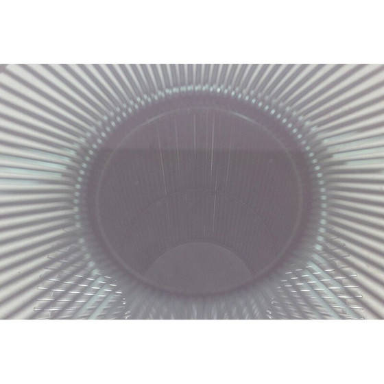 Image 1 of Runder Vintage-Tisch aus verchromtem Metall und Rauchglas von Gastone Rinaldi, 1970