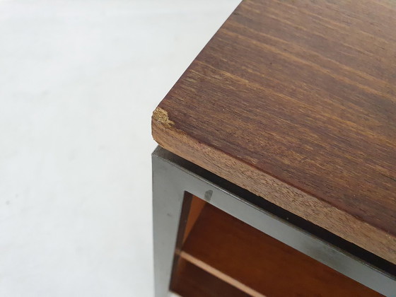 Image 1 of TV-Tisch/Trolley aus Teakholz und Metall aus der Mitte des Jahrhunderts