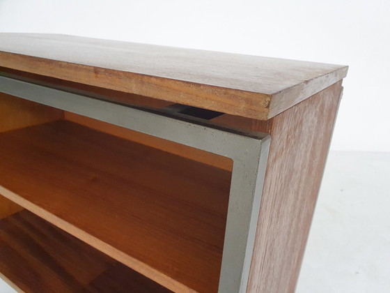 Image 1 of TV-Tisch/Trolley aus Teakholz und Metall aus der Mitte des Jahrhunderts