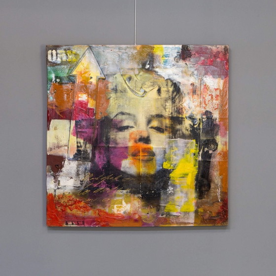 Image 1 of Claus Costa Pop Art Marilyn Manroe Wonders Gemälde