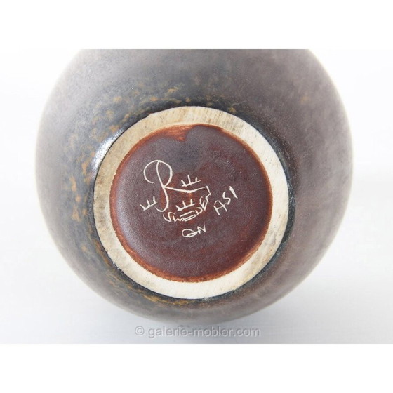 Image 1 of Skandinavische Vintage-Keramikvase Modell "ASI" von Gunnar Nylund für Rörstrand, 1960