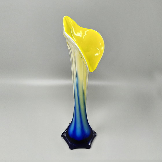 Image 1 of 1960er Jahre Erstaunliche Jack in the Pulpit "Calla Lily" Vase aus Muranoglas.