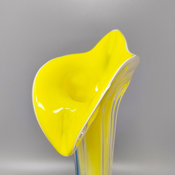 Image 1 of 1960er Jahre Erstaunliche Jack in the Pulpit "Calla Lily" Vase aus Muranoglas.