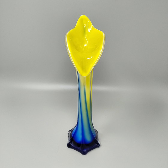 Image 1 of 1960er Jahre Erstaunliche Jack in the Pulpit "Calla Lily" Vase aus Muranoglas.