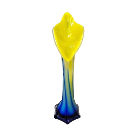 Image 1 of 1960er Jahre Erstaunliche Jack in the Pulpit "Calla Lily" Vase aus Muranoglas.