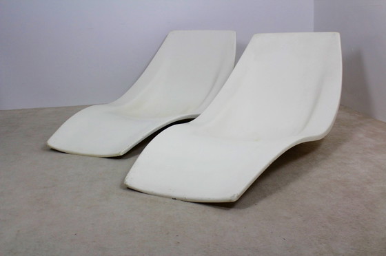 Image 1 of 2 x französische Terrassen-Chaiselongues