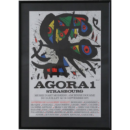 Vintage-Gemälde von Joan Miró, 1971