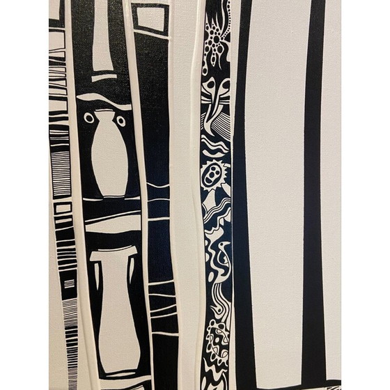 Image 1 of Vintage-Gemälde "Die Giganten" von Alain Carpentier