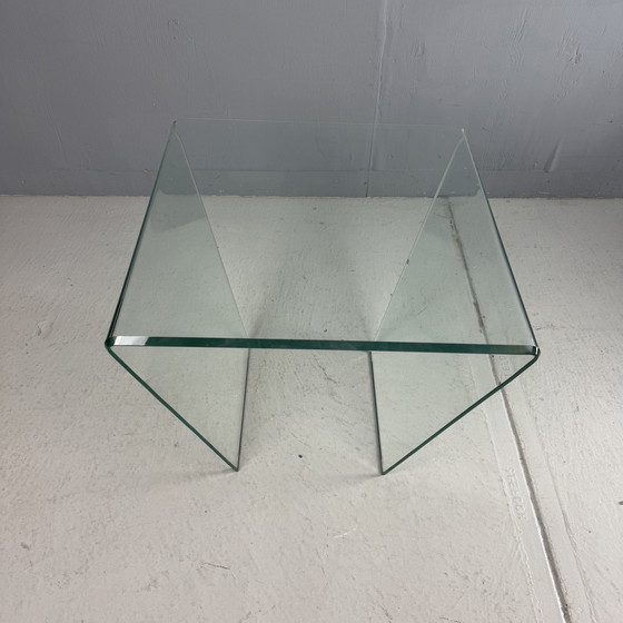Image 1 of Postmoderner Salon/Tisch aus Glas, 1980er Jahre