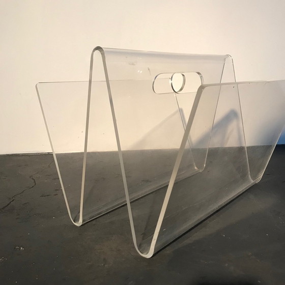 Image 1 of Zeitschriftenständer/Zeitungsständer aus Plexiglas 1970er Jahre