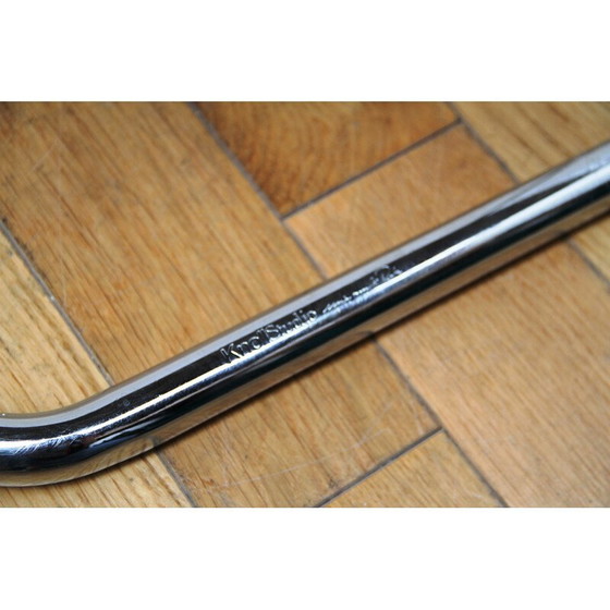 Image 1 of Satz von 8 Vintage Brn2 Sesseln aus verchromtem Metall und Stoff von Ludwig Van Der Rohe für Knoll