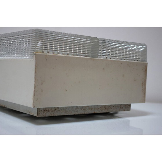 Image 1 of Vintage Deckenleuchte aus Metall und Glas für Napako, Tschechoslowakei 1960