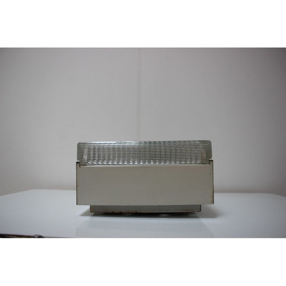 Image 1 of Vintage Deckenleuchte aus Metall und Glas für Napako, Tschechoslowakei 1960