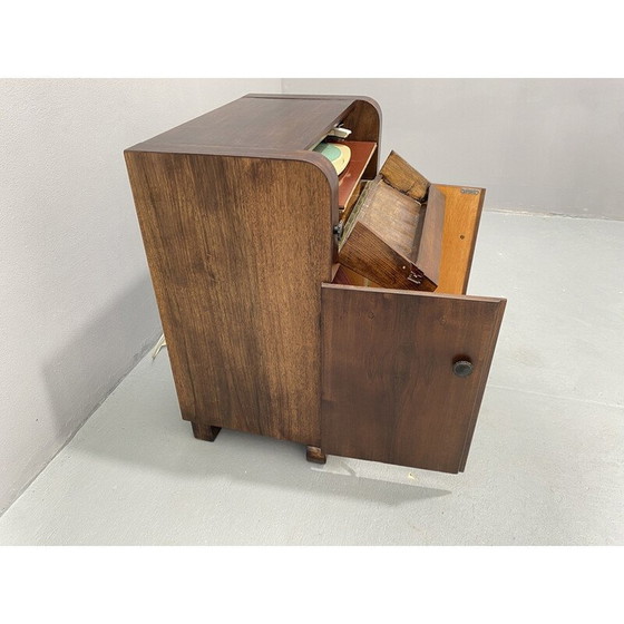 Image 1 of Mid Century Schrank mit eingebautem Plattenspieler, Deutschland 1950er Jahre