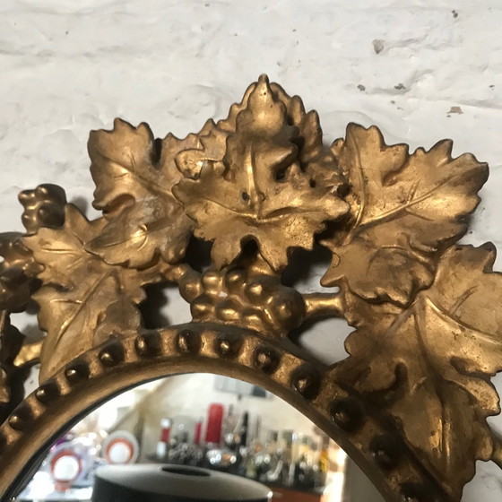 Image 1 of Venezianischer Barockspiegel - Geschnitztes Holz - Blattgold - Italien - 17. Jahrhundert